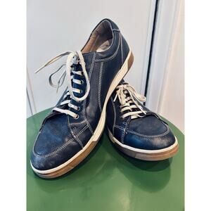 Cole Haan Quincy Sports Sneakers Men Size 12 Blue Leather‎ Casual Comfort Shoes